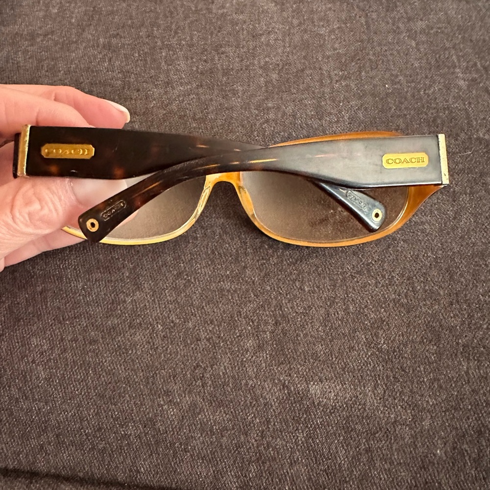 Coach Brown Patterned Sunglasses - image 5